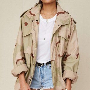 Urban Renewal Vintage Desert Camo Utility Jacket